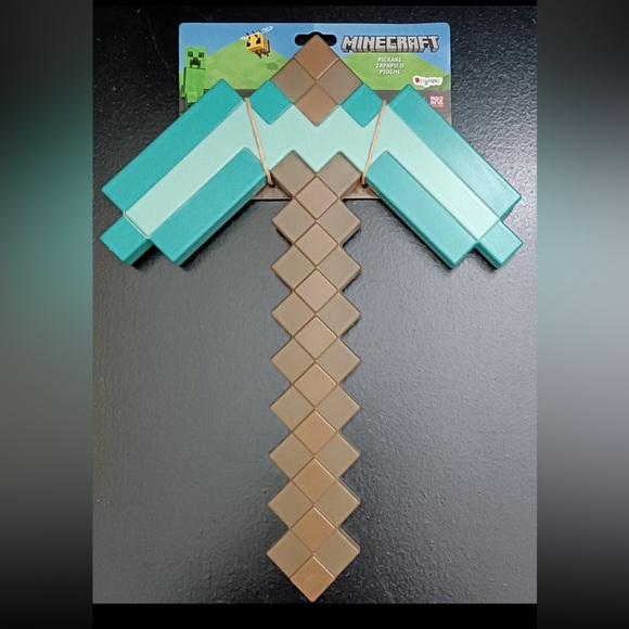 NWT Disguise‎ Kids Minecraft Steve Diamond Pickaxe Costume Accessory Halloween - Picture 4 of 4